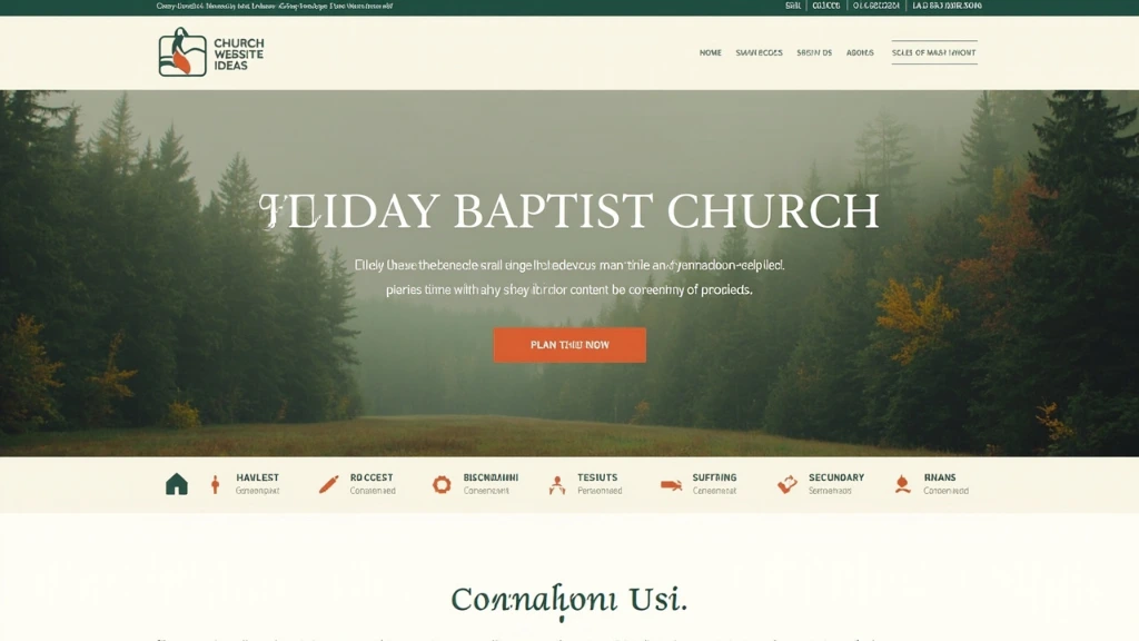 Grace Chapel homepage featuring a single visitor-focused call to action